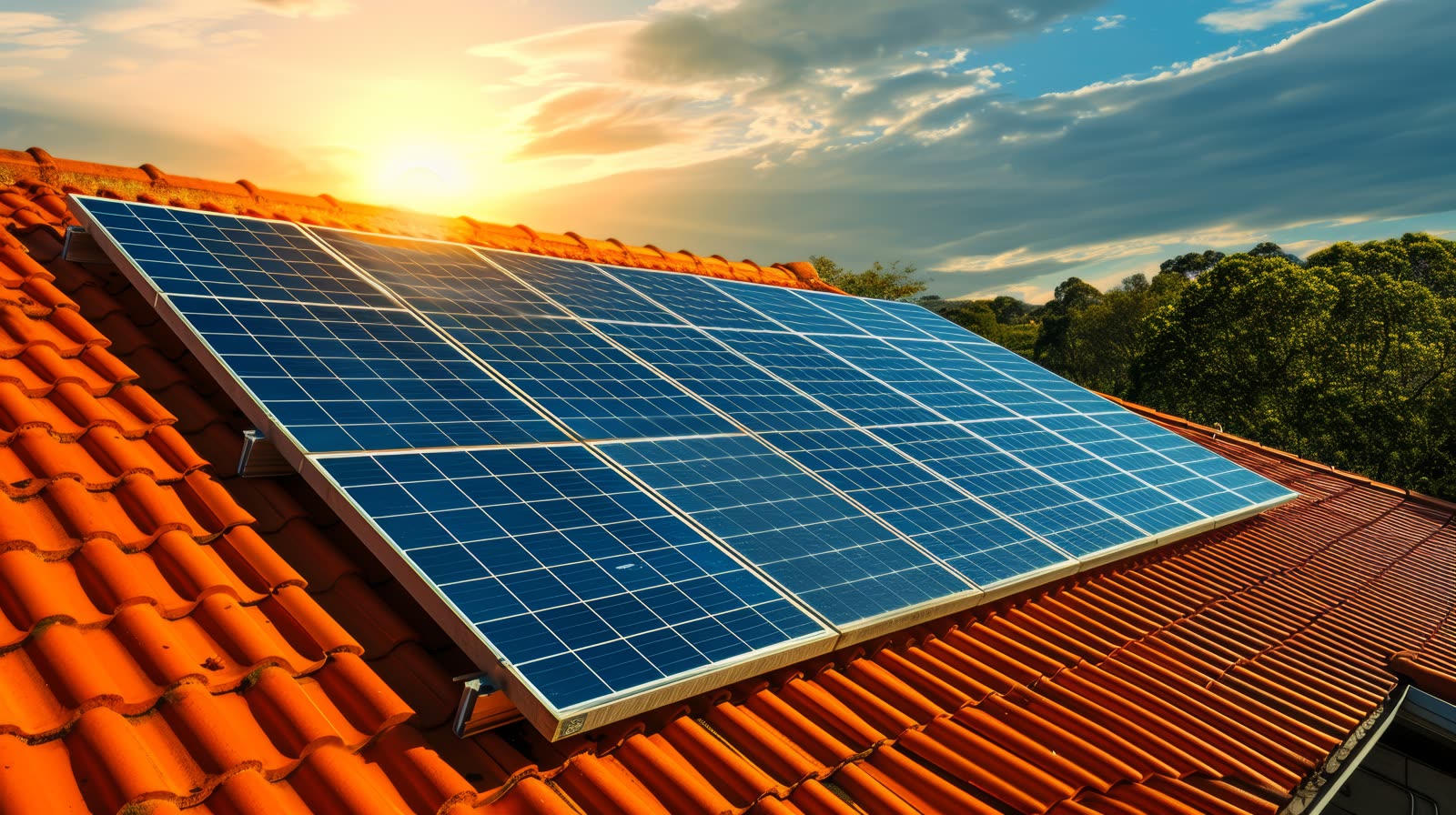 Instalación de paneles solares en tejado